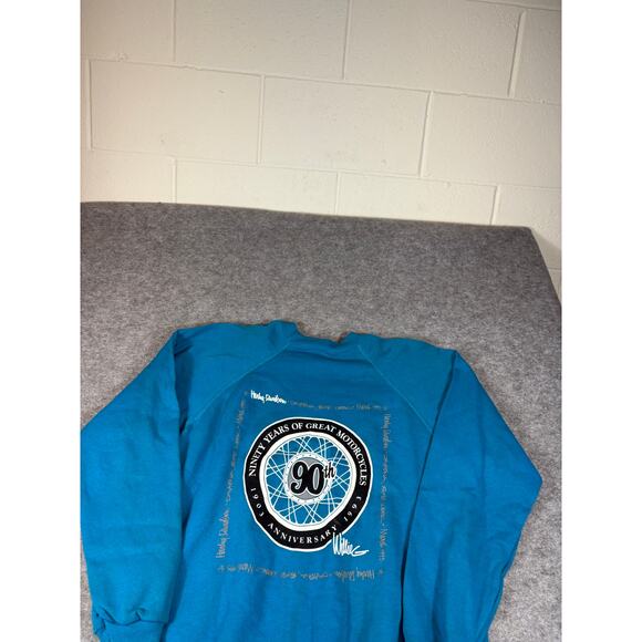 Vintage 90s Harley Davidson 90th Anniversary Sweatshirt Mens L Streetwear Biker - Picture 5 of 7